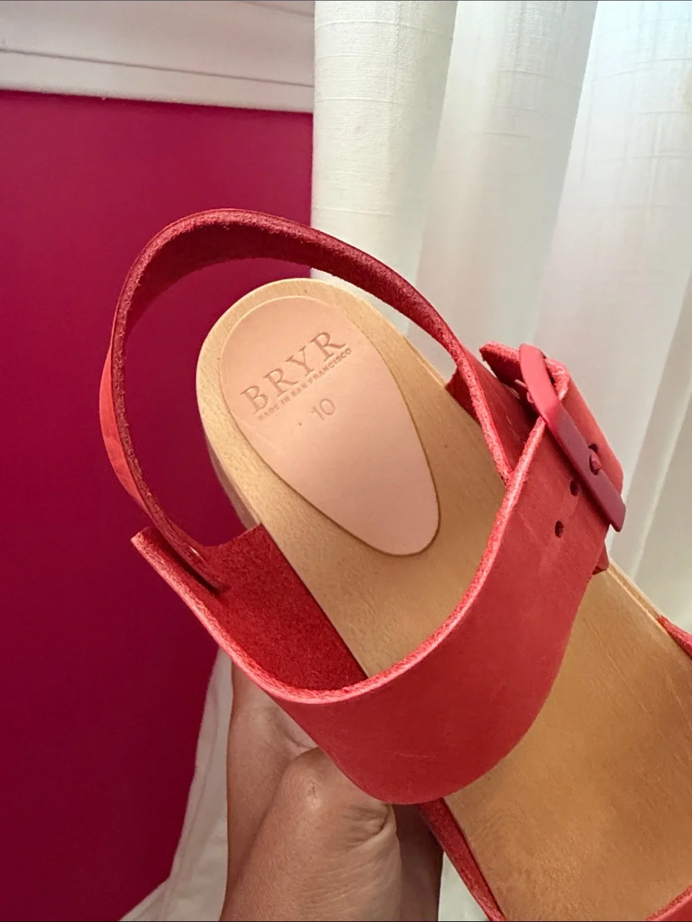 BRYR Gigi Sandal Color-Poppy